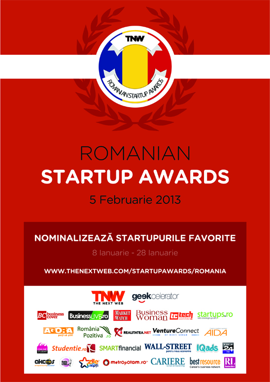 Au fost desemnaţi finaliştii Romanian Startup Awards. Votează start-up-urile şi investitorii preferaţi!