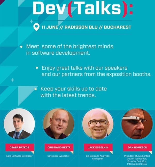 Dezvoltatorii şi profesioniştii IT se reunesc la Dev Talks Bucharest