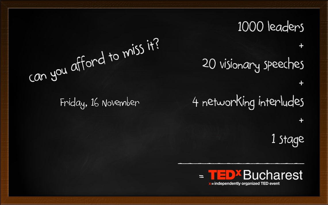 Pe locuri, fiți gata, start TEDxBucharest 2012