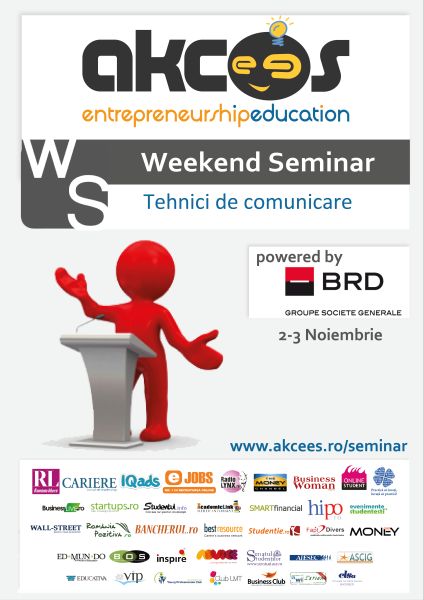 O nouă ediţie Weekend Seminar, dedicată abilităţilor de comunicare