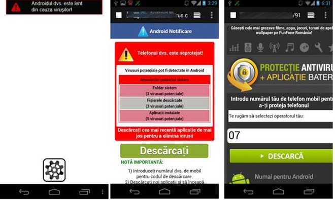 Reclame periculoase pe Android – promit soluții antivirus, dar creează abonamente plătite la servicii nedorite