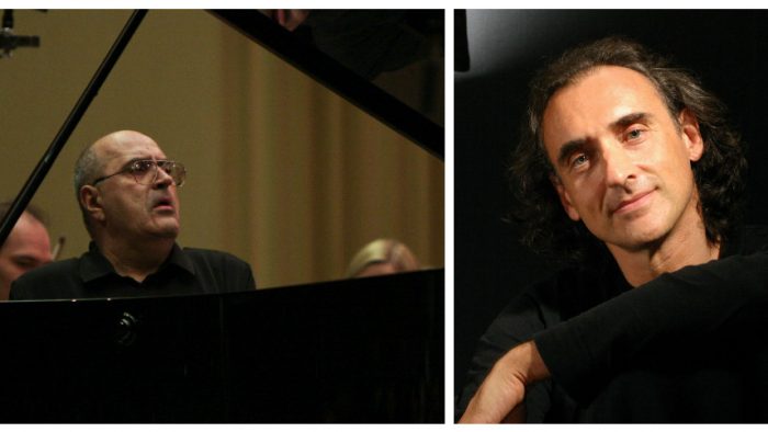 Pianistul Dan Grigore şi dirijorului Misha Katz la Sala Radio
