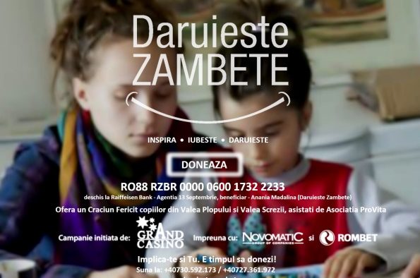 „Dăruieste Zâmbete”, sprijină copiii defavorizați din Valea Plopului și Valea Screzii