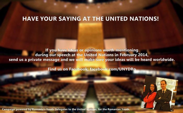 Fă-ți opinia auzită la ONU!