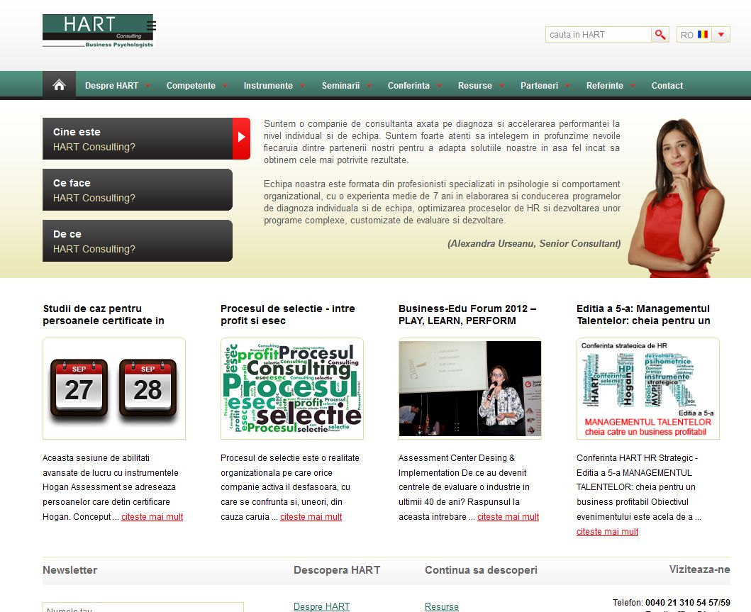 HART Consulting și-a lansat noul site
