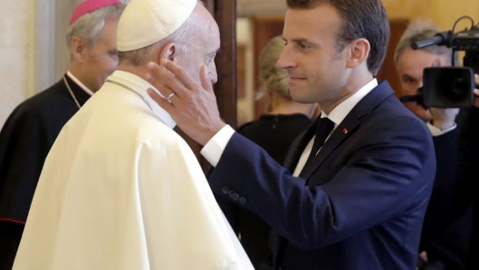 Președintele Franței s-a întâlnit pentru prima dată cu Suveranul Pontif