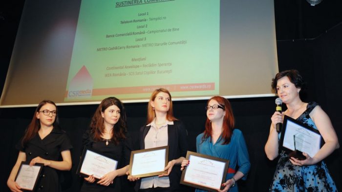 Competiția Romanian CSR Awards 2015 și-a desemnat câștigătorii