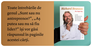 The Virgin Way, ultima carte a lui Richard Branson, acum și în România