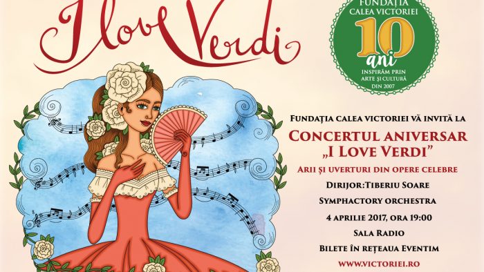 Concert Aniversar „I Love VERDI”: Arii și uverturi din opere celebre