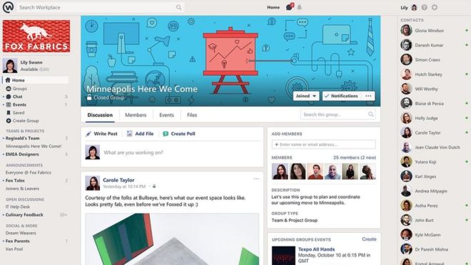 Facebook a lansat rețeaua destinată angajaților