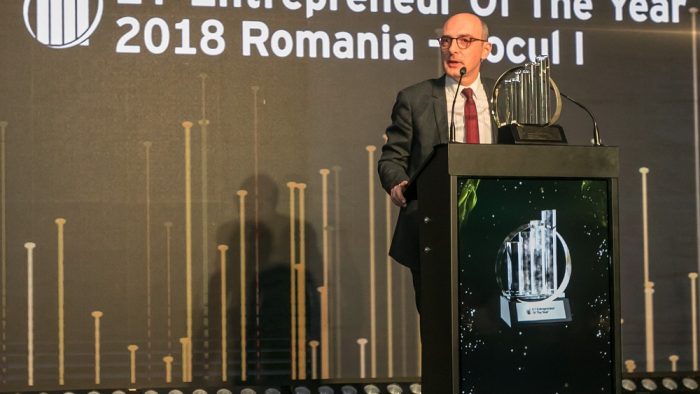 Ovidiu Șandor este câștigătorul EY Entrepreneur Of The Year - România 2018