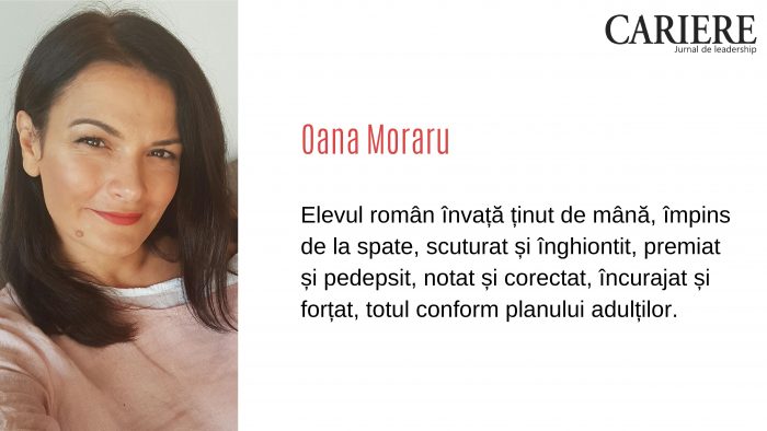 Oana Moraru: „Elevul român este ultimul care contează în planificările adulților”