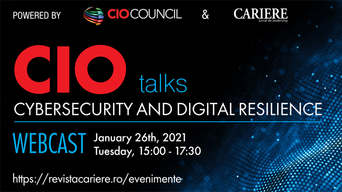 WEBCAST: CIO TALKS - Powered by CIO Council - ”Cybersecurity and Digital Resilience”