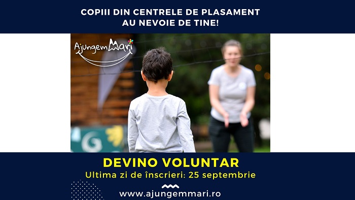 Sunt ultimele zile în care te poți înscrie voluntar pentru copiii din centrele de plasament din București și din țară