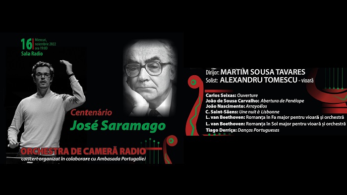 Eveniment extraordinar la Sala Radio: centenarul José Saramago – laureat al premiului Nobel pentru literatură
