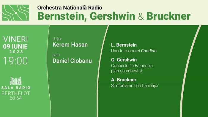 Gershwin și Bernstein: seară americană la Sala Radio