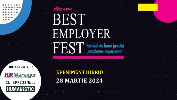 BEST EMPLOYER FEST - ediția a IV-a - Festival de bune practici „employee experience”