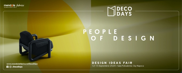 A noua ediție DECO Days People of Design are loc între 12-15 septembrie la Cluj-Napoca