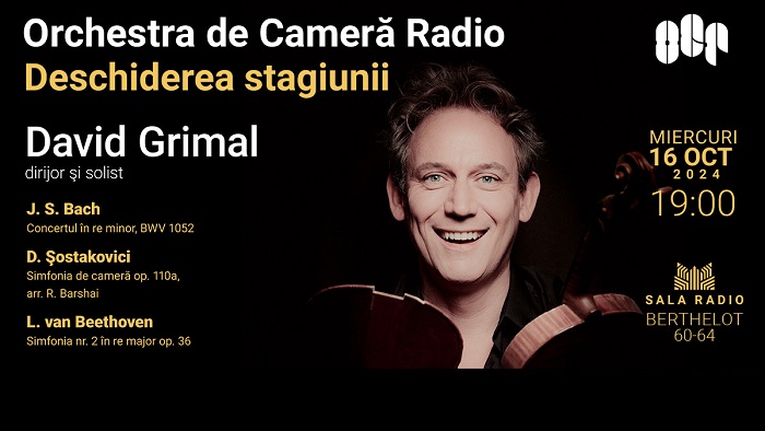 David Grimal deschide stagiunea Orchestrei de Cameră Radio și devine artist în rezidență al ansamblului