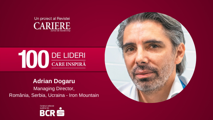 Adrian Dogaru, IRON MOUNTAIN: Împreună am reușit să reinventăm modul în care lucrăm și să aducem un entuziasm care a inspirat pe toată lumea, ducând la rezultate remarcabile