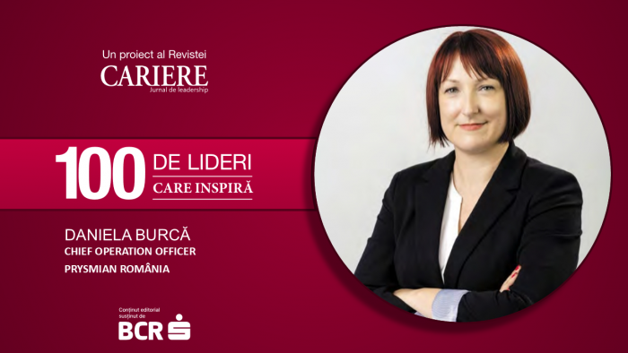 Daniela Burcă, Prysmian România: “Pentru mine, este foarte important ca lider să am în vedere aspectul uman în toate deciziile pe care le iau”