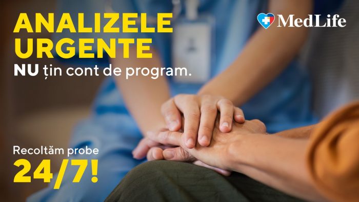 MedLife lansează serviciul de analize 24/7: Recoltările se fac non-stop, iar rezultatele se obțin în câteva ore