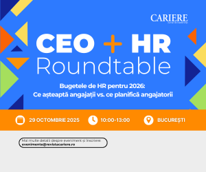 CEO + HR Roundtable | 29 octombrie 2025, București